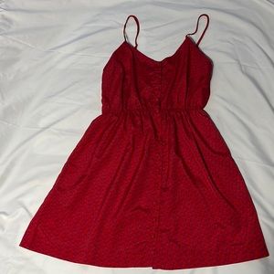 Forever 21 red baby doll dress with pockets